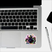 Groovy Mushroom Sticker - Image 3