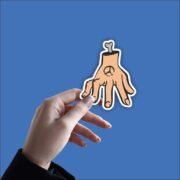 Hands at Peace Sticker - Image 2
