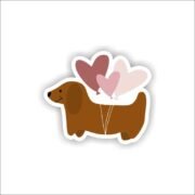 Heart Balloons Sticker