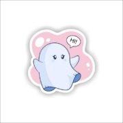 Hi - Cute Ghost Sticker