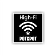 Hi-Fi Potspot Sticker