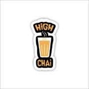 High on chai Sticker