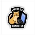 I Work On Computers Programmer - Coding Sticker