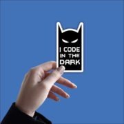 I code in the dark Sticker - Image 2