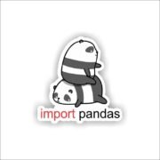 Import Panda Programmer - Coding Sticker