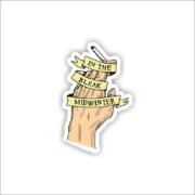 In the bleak midwinter Sticker