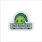 Introvert Sticker