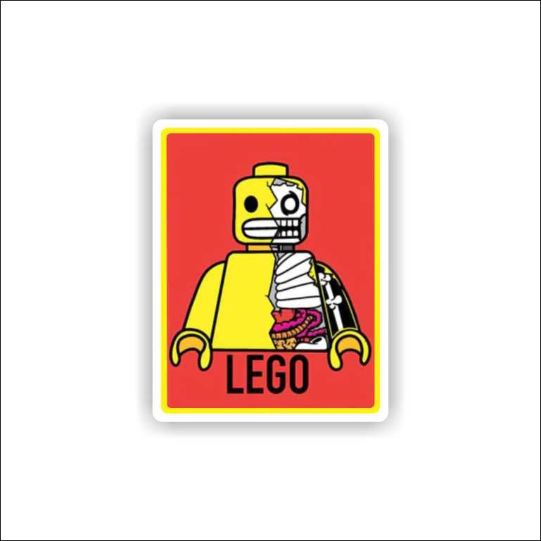 Lego Skull Lego Skull Sticker - Image 1