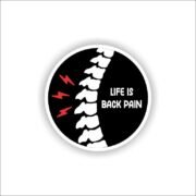 Life is back pain Sticker