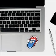 Lips with Skateboard Sticker - Image 3