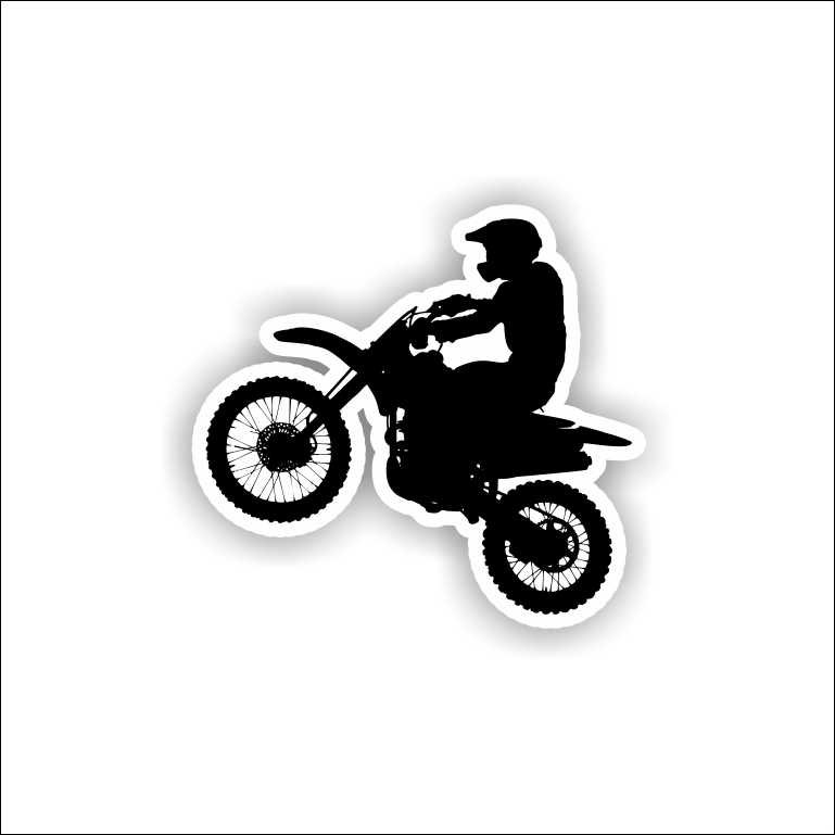 Motocross, let's get dirty braaap ! Motocross, let's get dirty braaap Sticker - Image 1