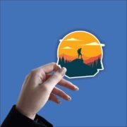 Mountain Hiking Sticker - Image 4