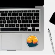 Mountain Hiking Sticker - Image 3
