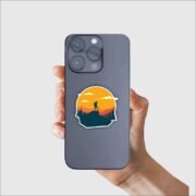 Mountain Hiking Sticker - Image 2