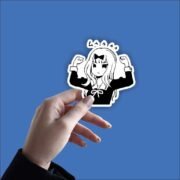 Muscular Anya Sticker - Image 2