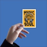 Music soothes my soul Sticker - Image 2
