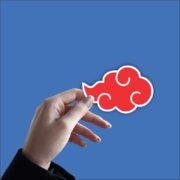 Naruto Akatsuki Logo Sticker - Image 2
