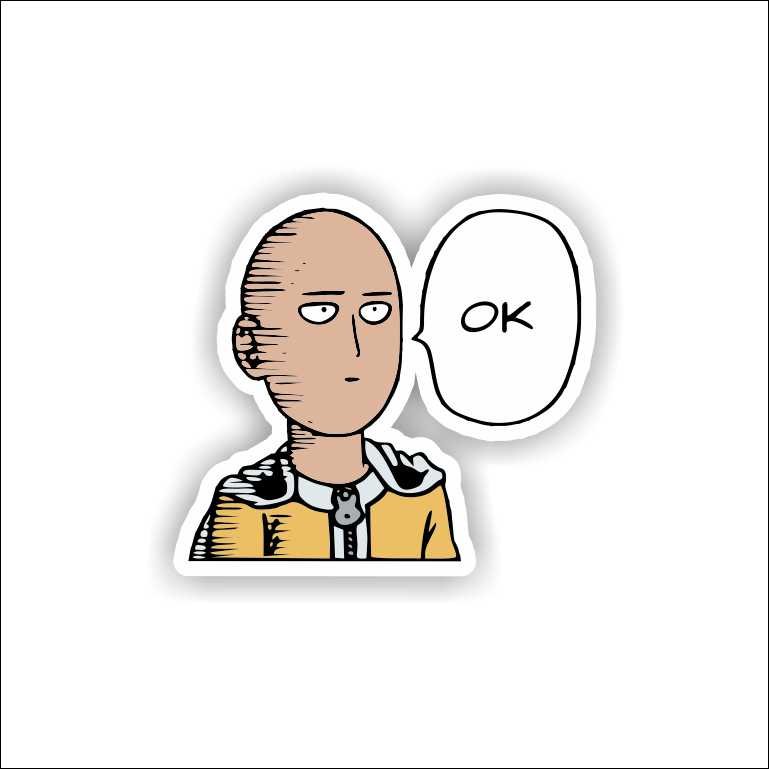Ok - Anime Ok - Anime Sticker - Image 1