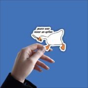 Peace was never an option Sticker - Image 2