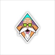 Pervy Master Roshi Sticker