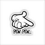 Pew Pew Sticker