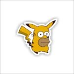 Pikachu simpsons Sticker