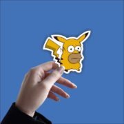 Pikachu simpsons Sticker - Image 2