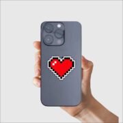 Pixel Heart Gamer Sticker - Image 4