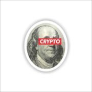 Run crypto for president Sticker
