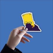 Sad Bart Sticker - Image 2