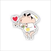 Shinchan with kisses Sticker