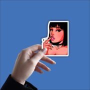 Smoke girl Sticker - Image 4