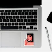 Smoke girl Sticker - Image 3