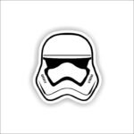 Star Wars Stormtrooper Helmet Sticker