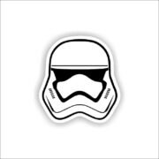 Star Wars Stormtrooper Helmet Sticker