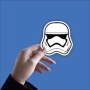 Star Wars Stormtrooper Helmet Sticker - Image 2