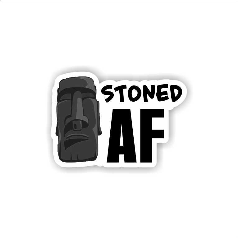 Stoned Af Stoned Af Sticker - Image 1