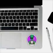 Stoned Alien Sticker - Image 3