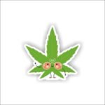 Stoned Leaf Sticker