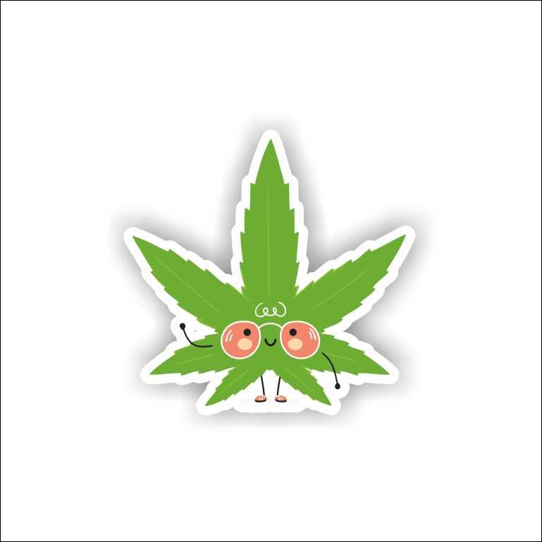 Stoned Leaf Stoned Leaf Sticker - Image 1