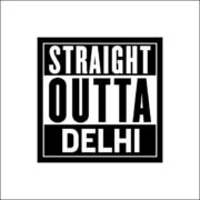 Straight outta delhi Sticker