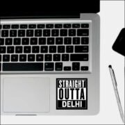 Straight outta delhi Sticker - Image 3