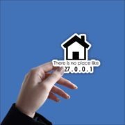 There is no place like 127.01 Sticker - Image 2