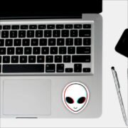 Trippy Alien Sticker - Image 4