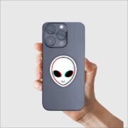 Trippy Alien Sticker - Image 3