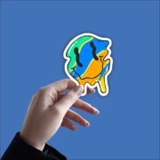 Trippy Smiley Sticker - Image 2