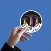 Trippy ufo sticker - Image 4