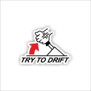 Try to drift Sticker