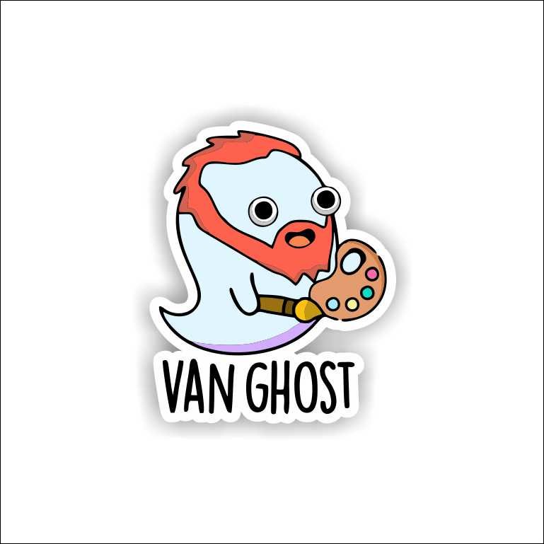 Van Ghost Van Ghost Sticker - Image 1