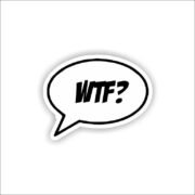WTF Sticker
